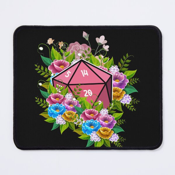Item preview, Plant Lovers Polyhedral D20 Dice, for plant flower lovers designed and sold by fatydesignspace.