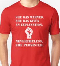 She Persisted. Slim Fit T-Shirt