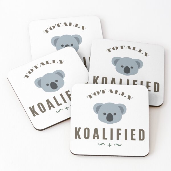 Item preview, TOTALLY KOALIFIED - retro style quote for koala lover designed and sold by MiKy1997.