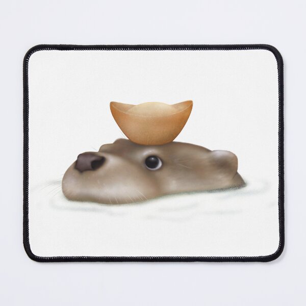 Item preview, Eurasian Otter with Gold Ingot designed and sold by OTTERFAMILY.