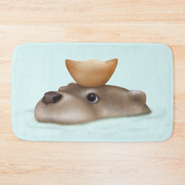 Item preview, Eurasian Otter with Gold Ingot designed and sold by OTTERFAMILY.