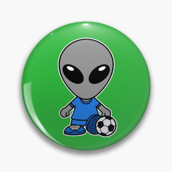Item preview, Space Alien Playing Soccer / Football  designed and sold by SpaceAlienTees.
