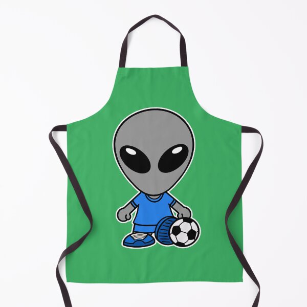 Item preview, Space Alien Playing Soccer / Football designed and sold by SpaceAlienTees.