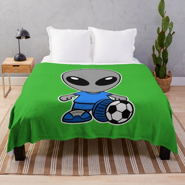Item preview, Space Alien Playing Soccer / Football  designed and sold by SpaceAlienTees.