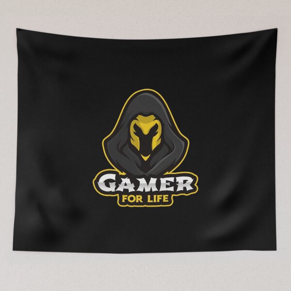 Item preview, Gamer for Life with Hooded Ninja Fighter designed and sold by PRIVARSHU.