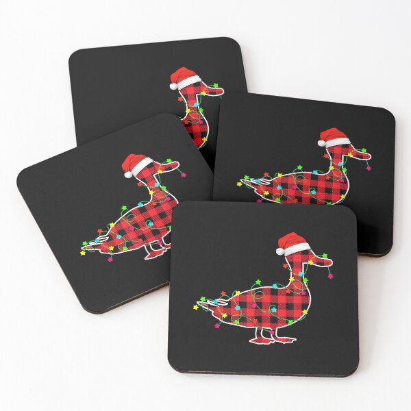 Item preview, Duck Christmas Tree Red Plaid Xmas Animals Lover designed and sold by vincentalan.