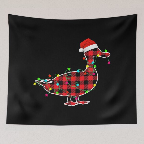 Item preview, Duck Christmas Tree Red Plaid Xmas Animals Lover designed and sold by vincentalan.