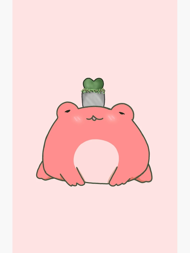 Image via We Heart It  # frog #green #kawaii #red #san…