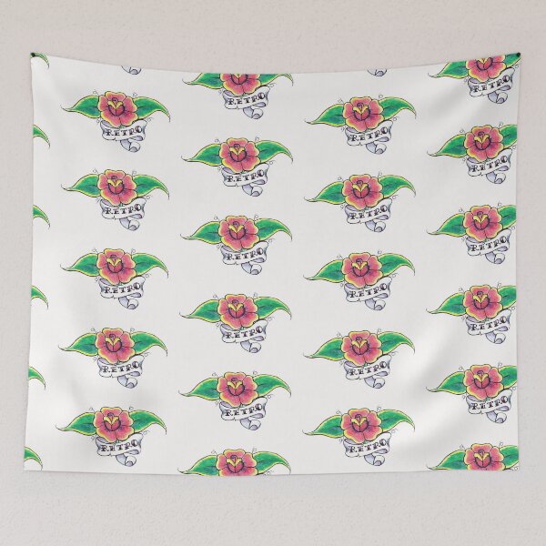 Item preview, Retro Flower Tattoo designed and sold by Andy  Housham.