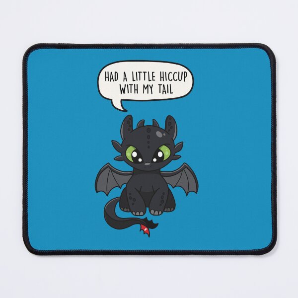 Item preview, Had a Little Hiccup with my Tail - Cute Toothless Dragon Pun designed and sold by LEFDDesigns.