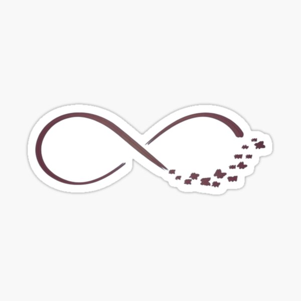 "Infinity " Sticker by Ngraved Redbubble