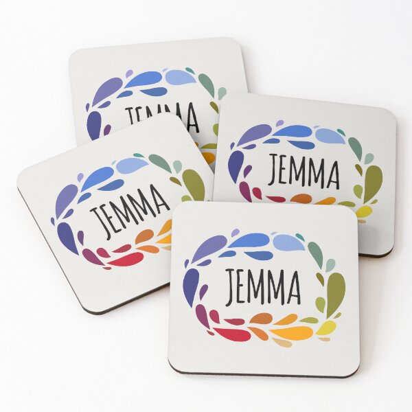 Item preview, Jemma Name Cute Colorful Gift Named Jemma designed and sold by kindxinn.