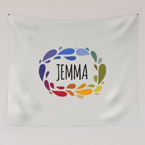 Item preview, Jemma Name Cute Colorful Gift Named Jemma designed and sold by kindxinn.