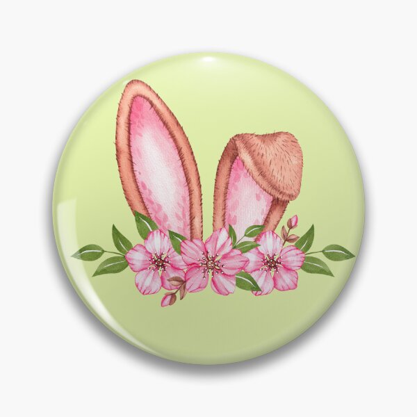 Item preview, Easter Bunny ears with flowers designed and sold by SKhappyartist.