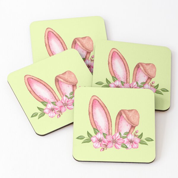 Item preview, Easter Bunny ears with flowers designed and sold by SKhappyartist.