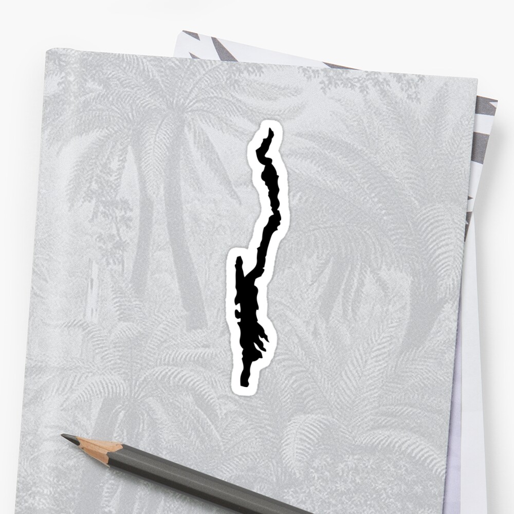 “Lake George Silhouette” Sticker by katedill0n | Redbubble