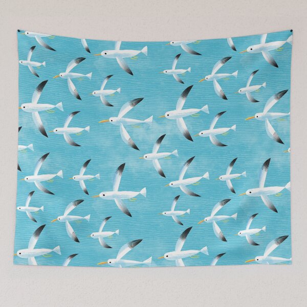 Item preview, Modern Seagull Pattern designed and sold by PattenMonster.