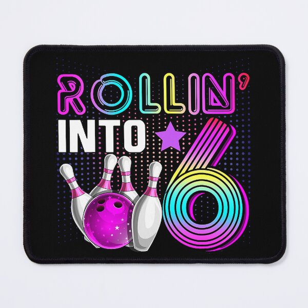 Item preview, Rollin into 6 Bowling Birthday Party 6th Birthday Retro Girl designed and sold by Rebecca-Cruz.