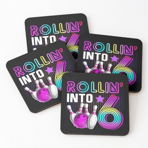 Item preview, Rollin into 6 Bowling Birthday Party 6th Birthday Retro Girl designed and sold by Rebecca-Cruz.