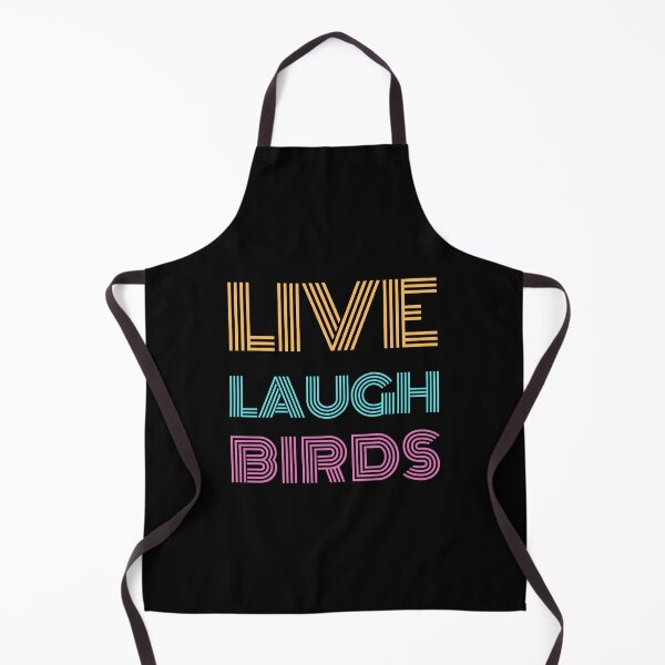 Item preview, Live Laugh Birds - Colorful Retro Typography | Funny Birds Meme designed and sold by Delandor.