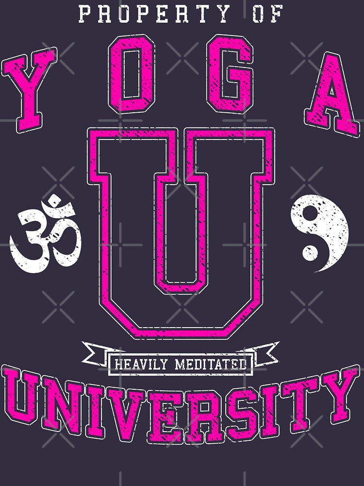 Yoga University Heavily Meditated Vintage College Varsity by GrandeDuc