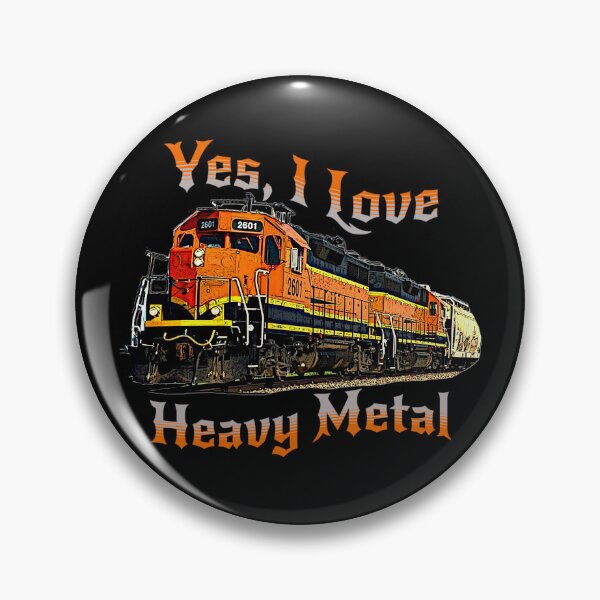 Item preview, Yes, I Love Heavy Metal, Diesel Locomotive Train Railroad Engine Funny Music designed and sold by TheTrainRoom.
