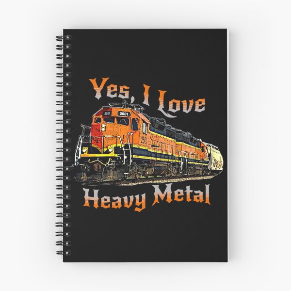 Item preview, Yes, I Love Heavy Metal, Diesel Locomotive Train Railroad Engine Funny Music designed and sold by TheTrainRoom.