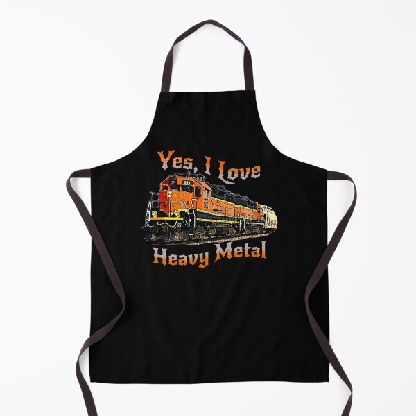 Item preview, Yes, I Love Heavy Metal, Diesel Locomotive Train Railroad Engine Funny Music designed and sold by TheTrainRoom.