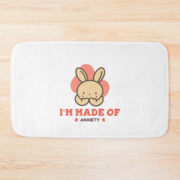 Item preview, I'M Made Of Anxiety - Cute Anxious Rabbit designed and sold by ThingsInMyHead2.