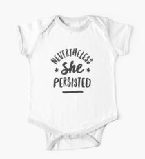 Nevertheless, She Persisted Short Sleeve Baby One-Piece