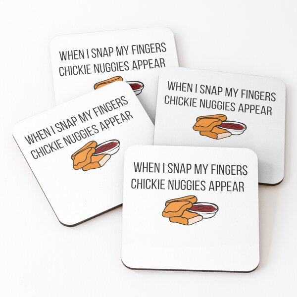 Item preview, When I Snap My Fingers Chickie Nuggies Appear, Nugs Not Drugs, Chicken Nuggets with Ketchup designed and sold by Black11Flamingo.