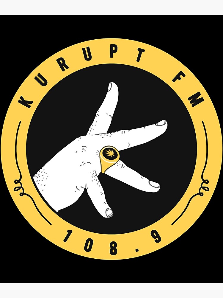 Kurupt Fm Logo Poster For Sale By Suenathen82 Redbubble