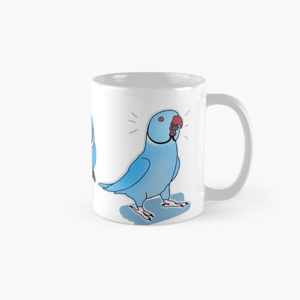 Item preview, Three Blue Indian Ringneck doodles designed and sold by FandomizedRose.