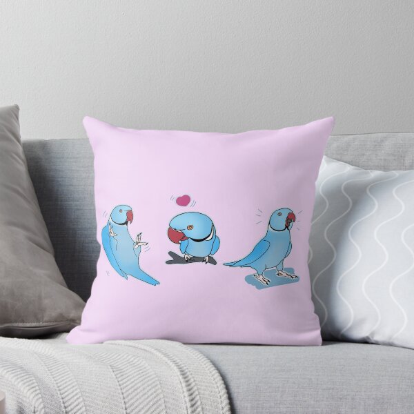 Item preview, Three Blue Indian Ringneck doodles designed and sold by FandomizedRose.