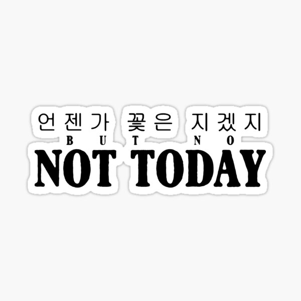 LETRA] Not Today – BTS