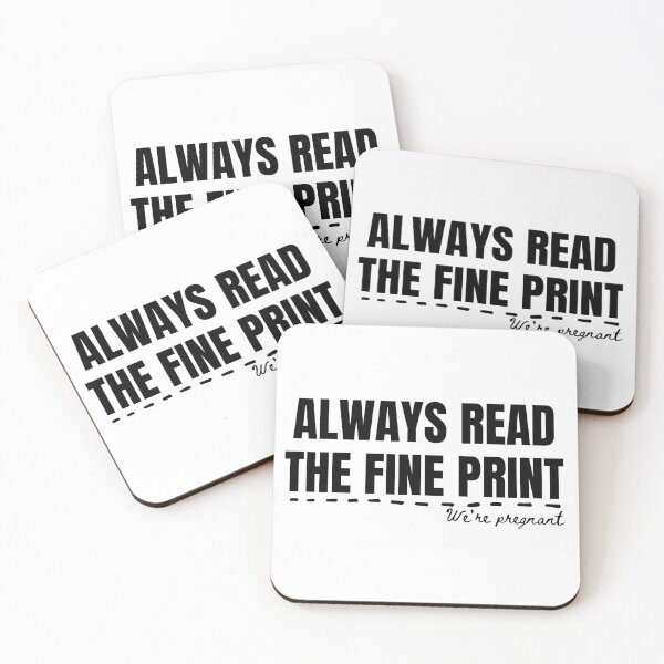 Item preview, Vintage Always Read The Fine Print Typography  designed and sold by X-Trends.