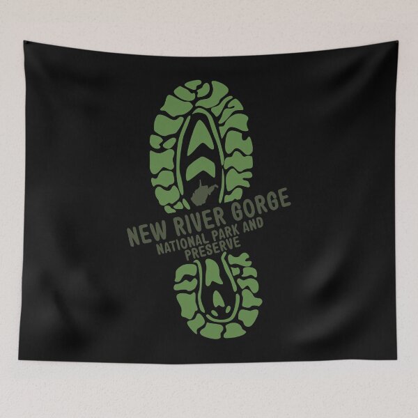 Item preview, New River Gorge National Park And Preserve Hiking Boot designed and sold by christinecather.