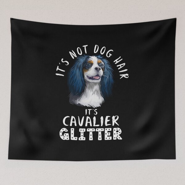 Item preview, No es pelo de perro, es CAVALIER KING CHARLES SPANIEL, cita divertida con purpurina para perros. designed and sold by theshirtinator.