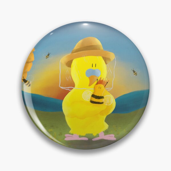 Item preview, Cute Parakeet Beekeeper - Digital Oil Painting designed and sold by HalloMolly.