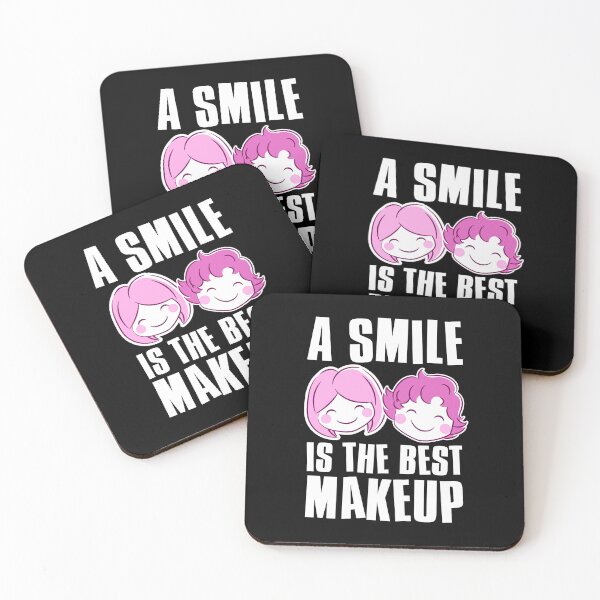 Item preview, Smile Is The Best Makeup, Women or Girls Gift Idea, Inpirational Quotes designed and sold by FNStuff.
