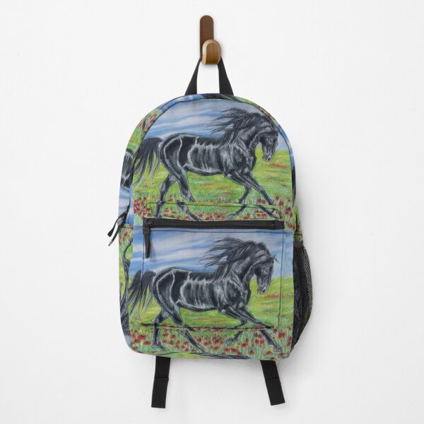 Item preview, Black andalusian stallion galloping  designed and sold by horseaddicted.