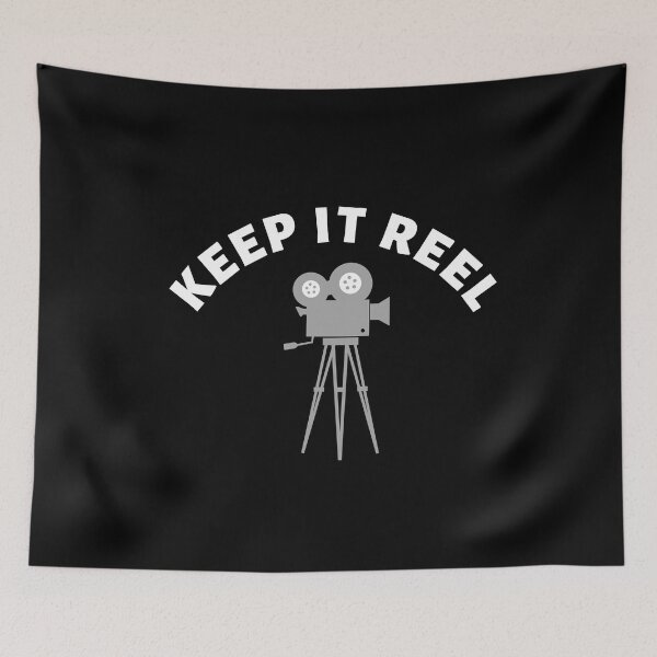 Item preview,  Funny Keep it Reel Typography and illustration  designed and sold by X-Trends.