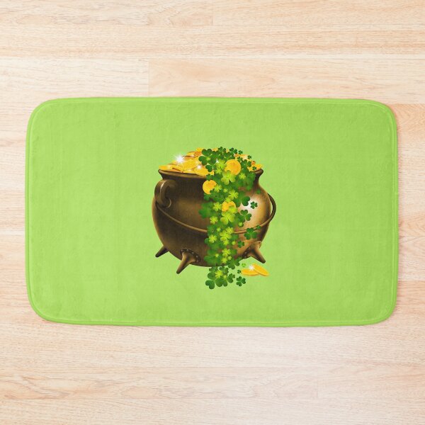 Item preview, Lucky Pot of Gold (on Green) designed and sold by PawsitiveMum.