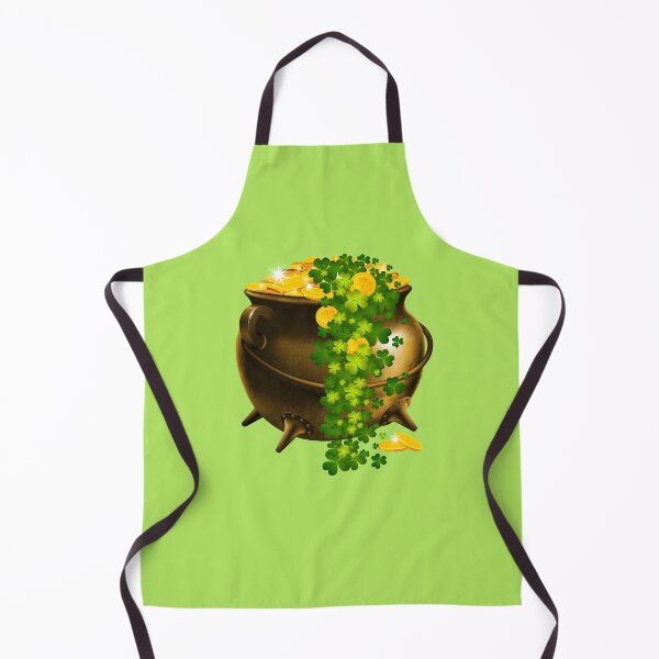 Item preview, Lucky Pot of Gold (on Green) designed and sold by PawsitiveMum.