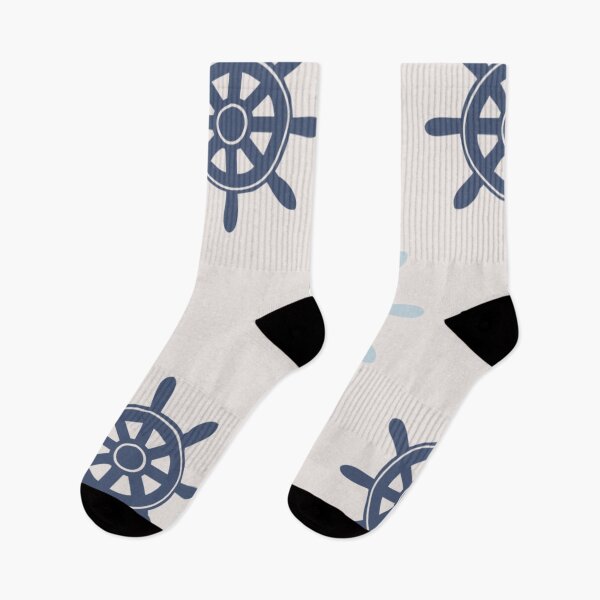 Item preview, Nautical Wheel Navy White Anchor Anchors Pattern Print Pin Up Girl Rockabilly Psychobilly designed and sold by Shayna Westfall.