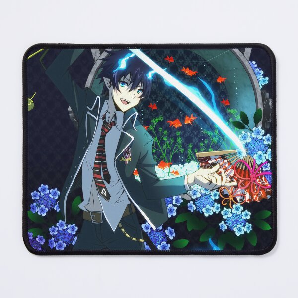 blue exorcist mouse pad