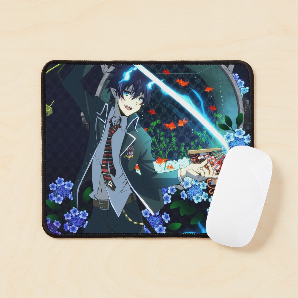 blue exorcist mouse pad