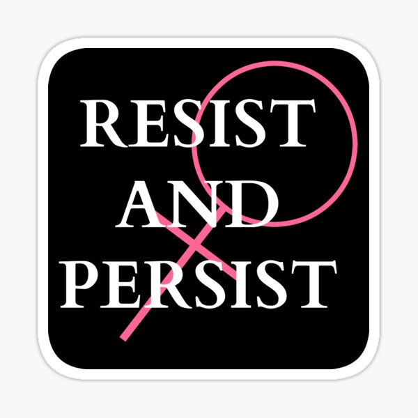 Vista previa del artículo con la obra «Resistir y persistir», diseñado y vendido por nyah14.