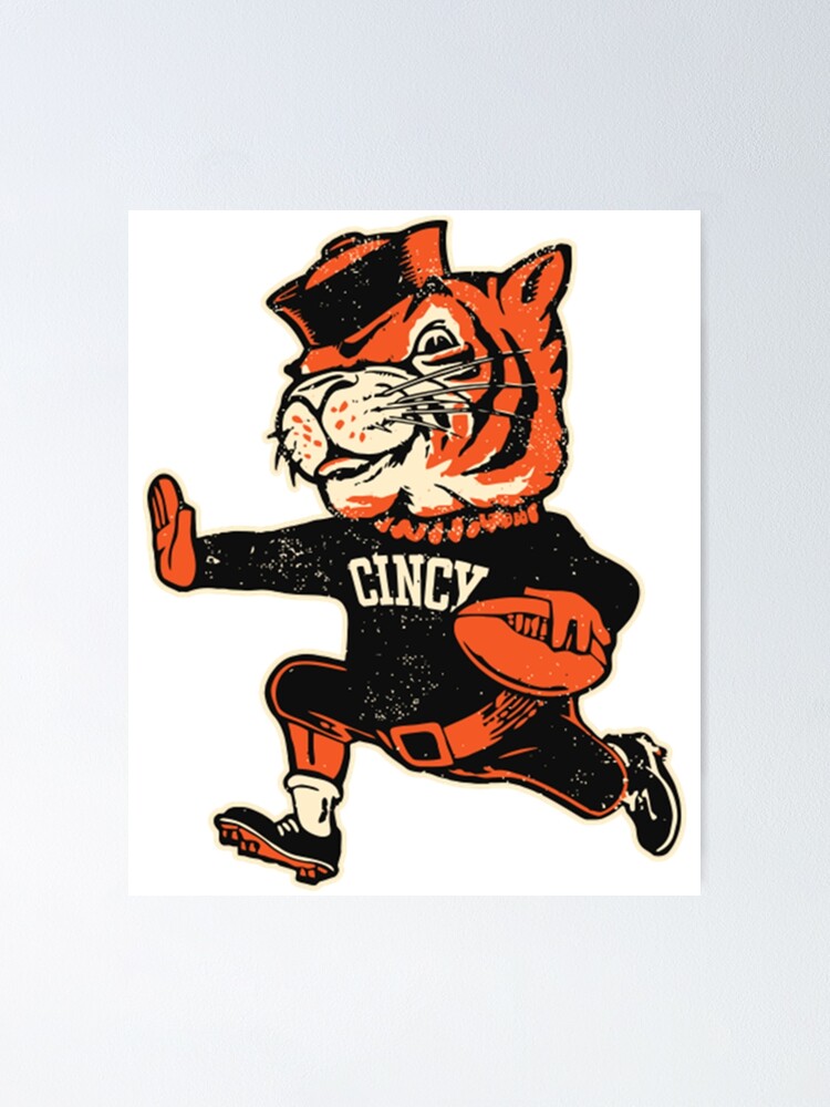 Bengals Reimagined Vintage Fighting Mascot  Poster for Sale by