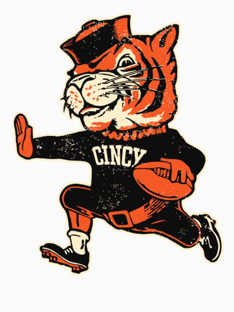 Cincinnati Reimagined Vintage Fighting Mascot - Cincinnati Bengals - T-Shirt